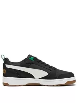 Puma Rebound V6 75 Years Low Trainers, Black, Size 7, Men