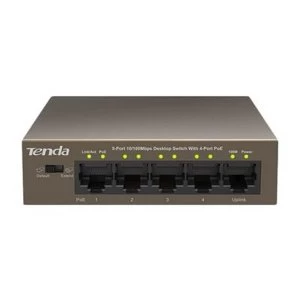 Tenda TEF1105P-4-63W 5 Port 10/100 Mbps Fast Ethernet PoE Switch