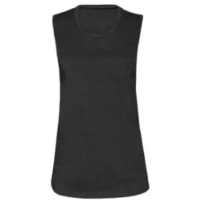 Bella + Canvas Womens/Ladies Muscle Jersey Tank Top (XL) (Dark Grey Heather)