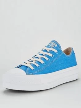 Converse Chuck Taylor All Star Lift Renew Ox Trainer - Blue, Size 4, Women