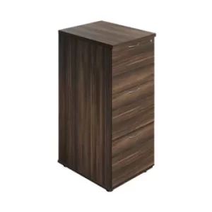 Jemini 3 Drawer Filing Cabinet 464x600x1030mm Dark Walnut KF90466