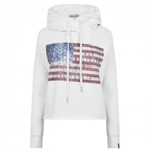 True Religion us Flag Hoodie - White