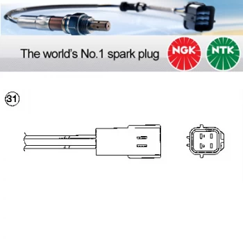 NGK OZA253-F6 / 0122 Lambda Sensor Zirconia Type Oxygen O2 Exhaust Probe