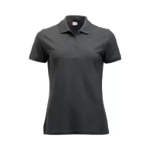 Clique Womens/Ladies Manhattan Melange Polo Shirt (XL) (Anthracite Melange)