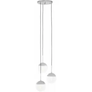 Premier Housewares - Revive Chrome Finish 3 Pendant Light