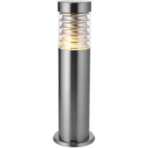 Outdoor Bollard Light IP44 - Marine Grade Br Stainless Steel / Clear PC -23W E27