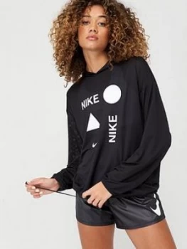 Nike Icon Clash Hoodie - Black, Size L, Women