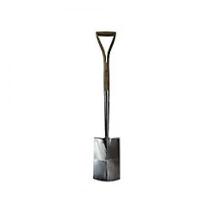 Faithfull Prestige Stainless Steel Digging Spade Ash Handle