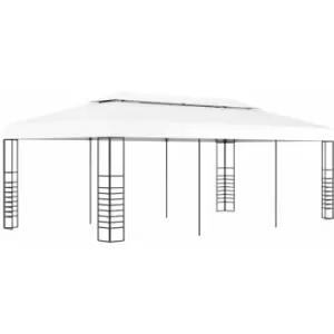 vidaXL Gazebo Marquee 6x3 m White - White