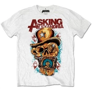 Asking Alexandria - Stop The Time Unisex Medium T-Shirt - White