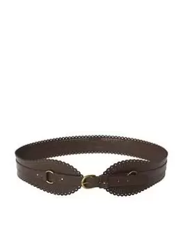 Joe Browns Perfection Premium Leather Waist Belt -Brown, Brown, Size S, Women