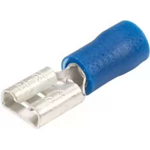 TruConnect 6.3x0.8mm Blue Female Receptacle Pack of 100