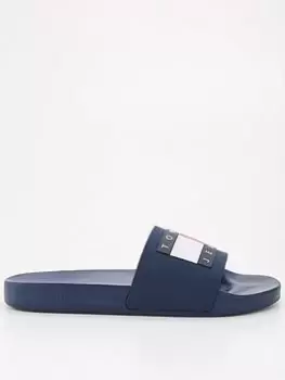 Tommy Jeans Flag Slides - Twilight Navy, Twilight Navy, Size 7, Men