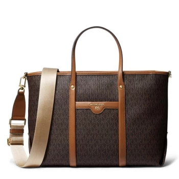 Michael Kors Beck Signature Medium Tote Bag - Brown