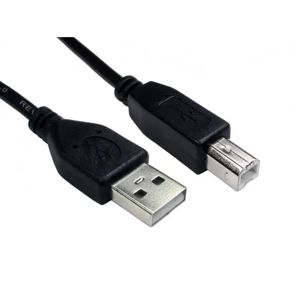 Cables Direct 0.5m USB2.0 Type-A Male to Type-B Male Cable