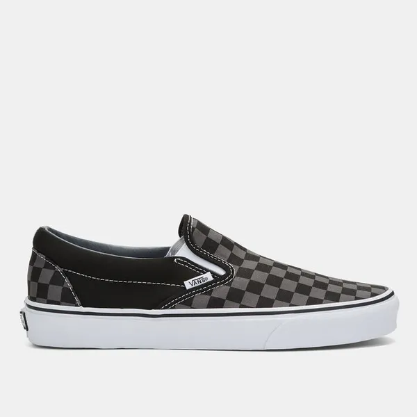 Vans classic slip on trainers in Black & grey Black / grey UK 6 (EU 39)