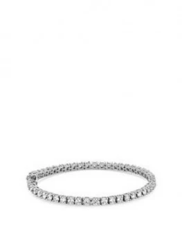 Simply Silver Sterling Silver Cubic Zirconia Tennis Bracelet