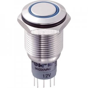 TRU COMPONENTS LAS2GQF 22EB12VSP Tamper proof pushbutton 250 V AC 3 A 2 x OnOn momentary