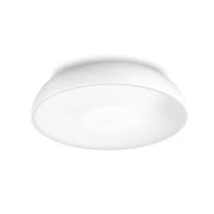 Grok 1 Light Small Ceiling Flush Light White