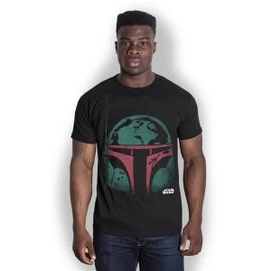 Star Wars - Boba Head Unisex X-Large T-Shirt - Black