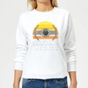 Star Wars Sunset Tie Womens Sweatshirt - White - 5XL