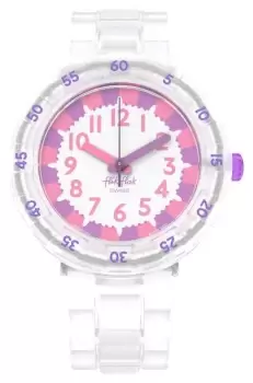 Flik Flak FCSP124 GAMELAND - LEVEL MILKY (36.70mm) White Watch