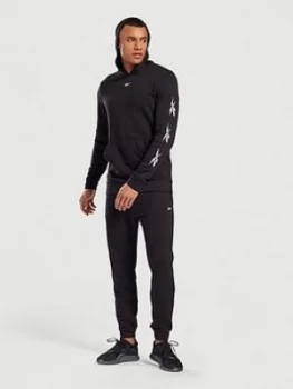 Reebok Essentials Vector Tracksuit, Black, Size XS, Men