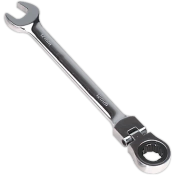 Sealey Flexible Head Ratchet Combination Spanner Metric 12mm