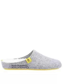 Hush Puppies HUSH PUPPIES GOOD MULE SLIPPERS - GREY, Grey, Size 4, Women