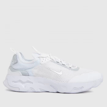 Nike White & Grey React Live Trainers Youth