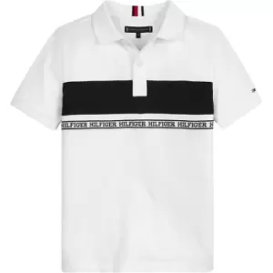 Tommy Hilfiger TAPE POLO S/S - White