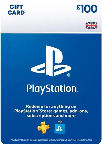 Sony PlayStation Store £100 PSN Top Up Gift Card