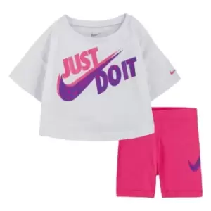 Nike Boxy T Shrt Set Bb99 - Pink