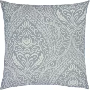 Furn Rocco Floral Cushion Cover (One Size) (Dove Grey)