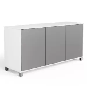 Frank Olsen Wireless Charging Sideboard - White & Grey