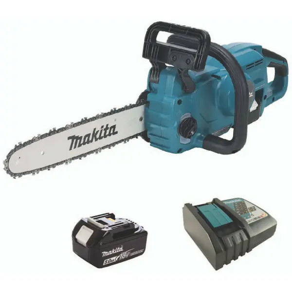 Makita DUC357 18v LXT Cordless Brushless Chainsaw 350mm 1 x 5ah Li-ion Charger