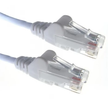 Zexum White RJ45 Cat6 High Quality LSZH 24AWG Stranded Snagless UTP Ethernet Network LAN Patch Cable - 1.5 Meter