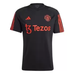 adidas Manchester United Training Shirt 2023 2024 Adults - Black