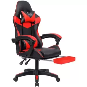 Neodirect - Neo Red Sport Racing Gaming Office Chair With Footrest