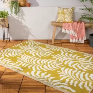 furn. Tocorico Mustard Reversible Indoor Outdoor Rug Yellow