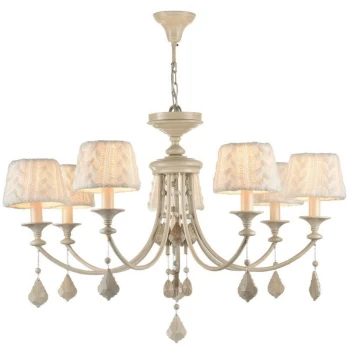 Maytoni Lighting - Maytoni Classic - Lana Classic Lana 7 Light Beige Chandelier with Shades