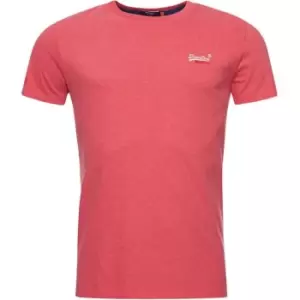 Superdry Small Chest Logo T Shirt - Orange