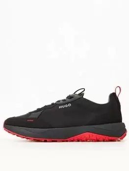 HUGO Kane_runn Trainer - Black, Size 44, Men