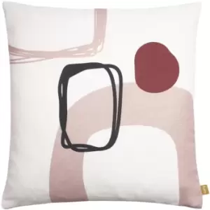 Furn Aida Recycled Cushion Cover (43cm x 43cm) (Blush)