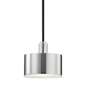 Nora 1 Light Pendant Polished Nickel, Glass