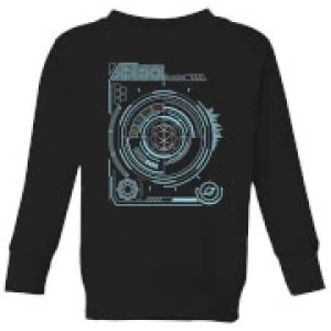 Crystal Maze Futuristic Crystal Kids Sweatshirt - Black - 5-6 Years