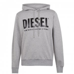 Diesel Text Logo OTH Hoodie - Grey 912