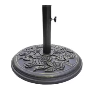 Silver & Stone Milano Cast Iron Effect 8KG Parasol Base TJ Hughes