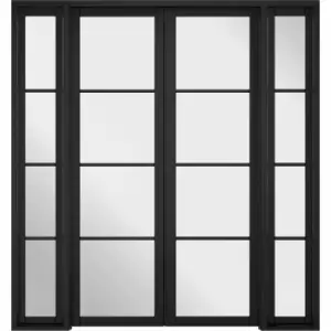 LPD (W) 75" Room Divider Black Soho W6 Internal Room Divider