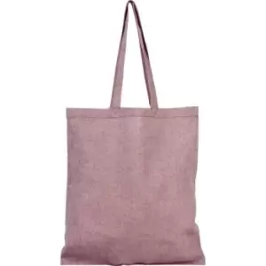 Bullet Pheebs Recycled Cotton Tote Bag (One Size) (Maroon)